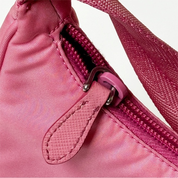PRADA Nylon Re-Edition 2000 Tessuto Hobo Mini Bag in Begonia Pink - Picture 8 of 12